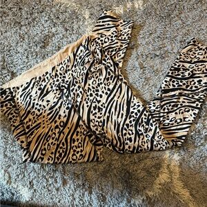 Leopard work out pants